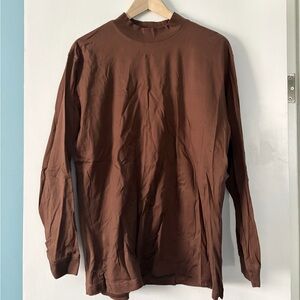 Men's Brown Long Sleeve Shirt